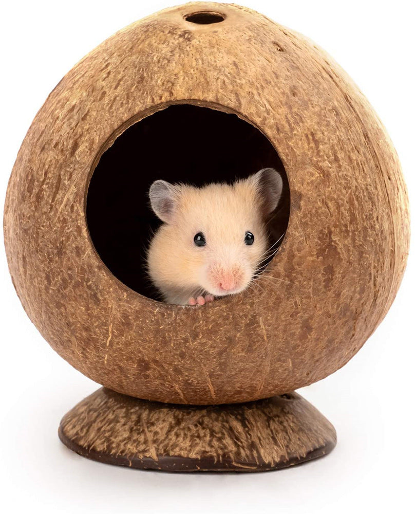 Warm Hamster Coconut Shell Nest