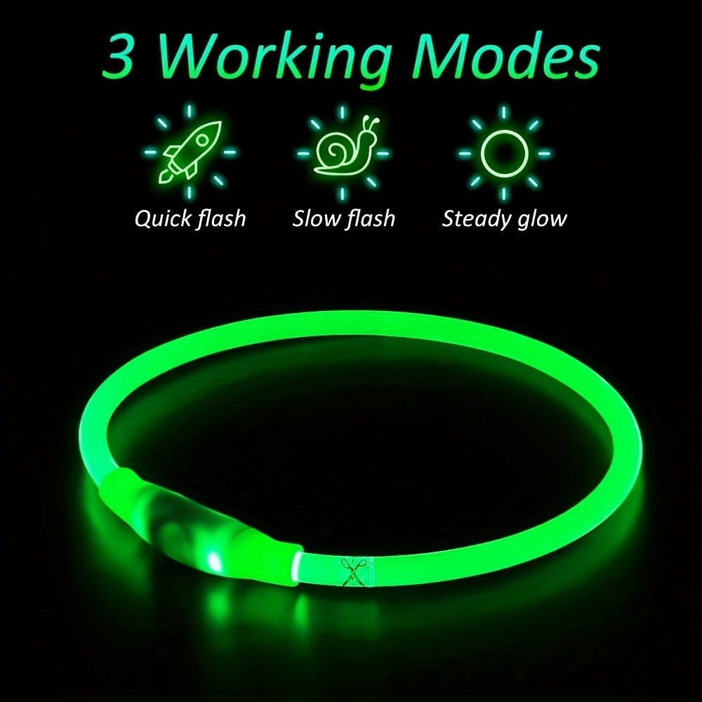 USB Rechargeable LED Dog Collar
