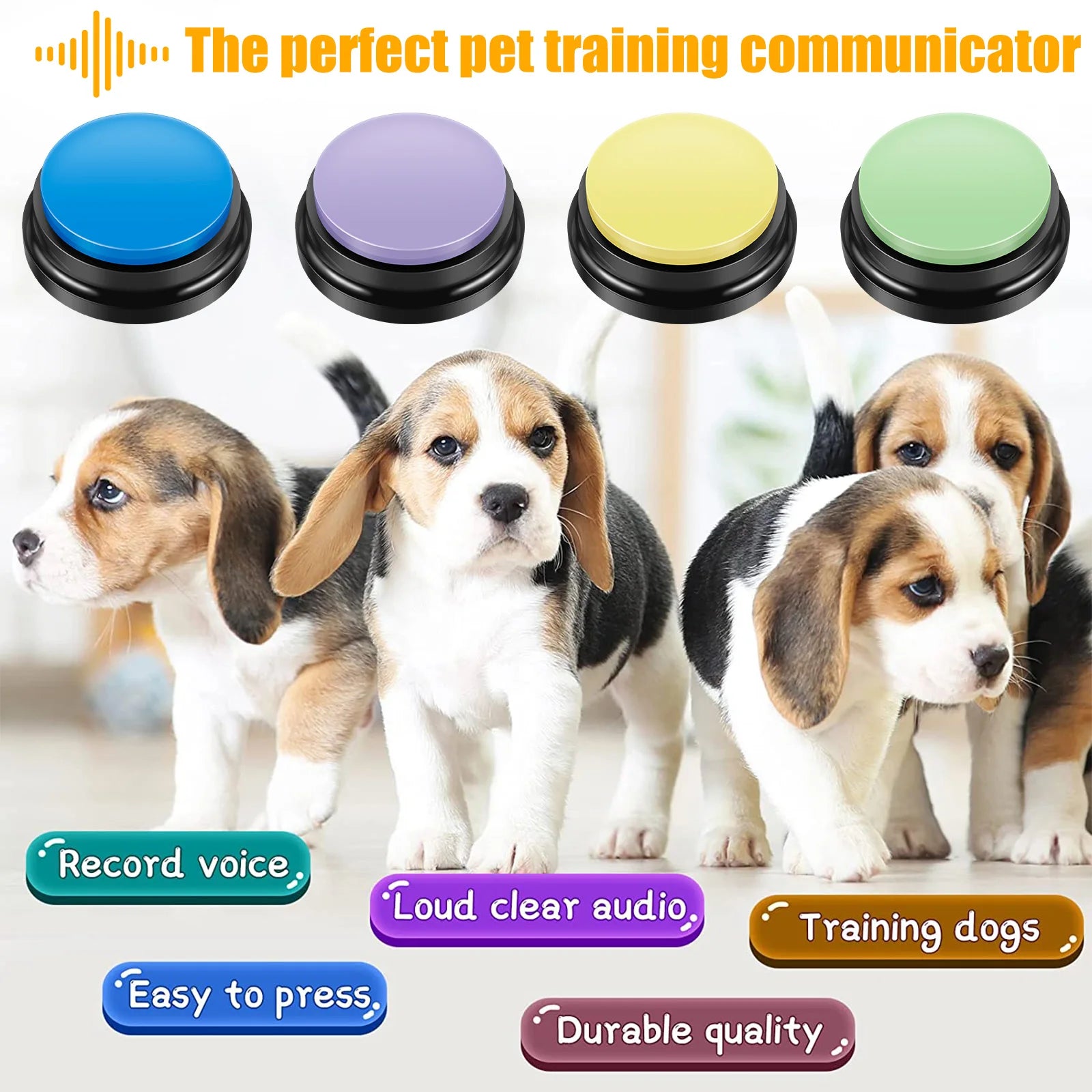 Recordable Voice Pet Training Button