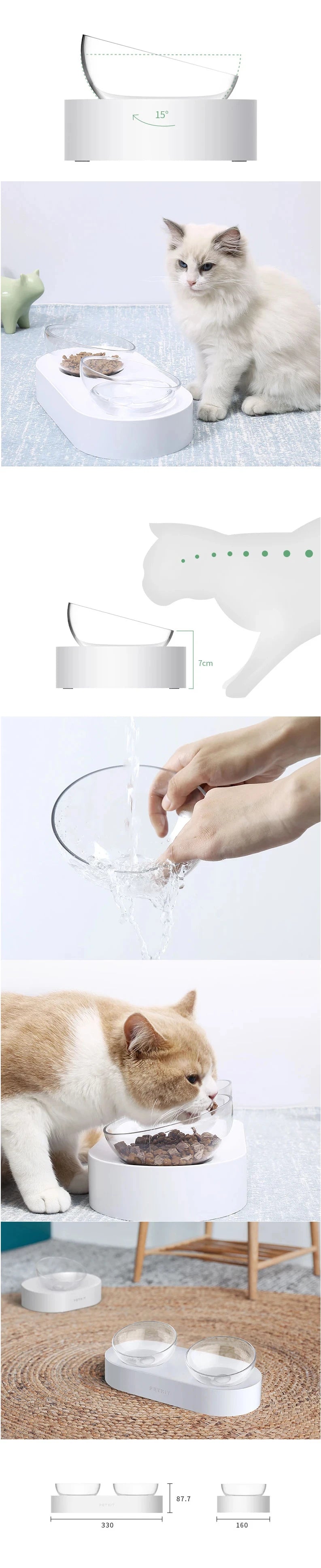 Adjustable Pet Feeding Dishes