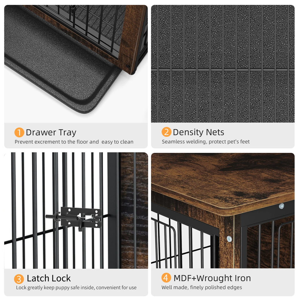 Dog Cage Table Pet Kennel