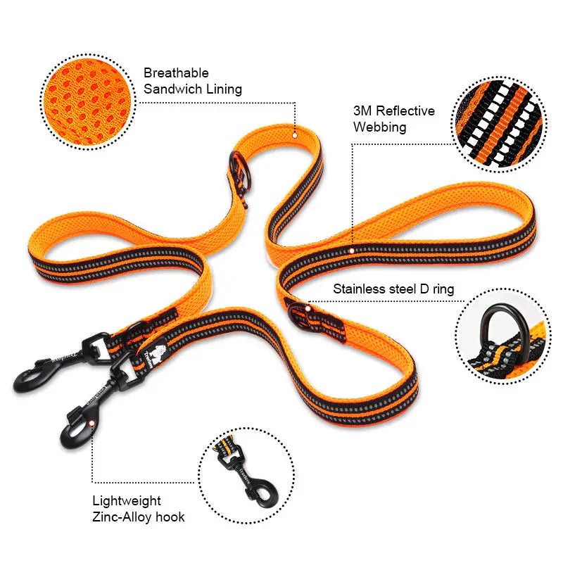 7 In 1 Multi-Function Adjustable Dog Lead