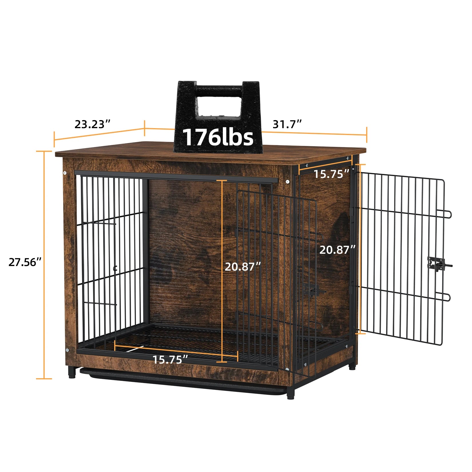 Dog Cage Table Pet Kennel