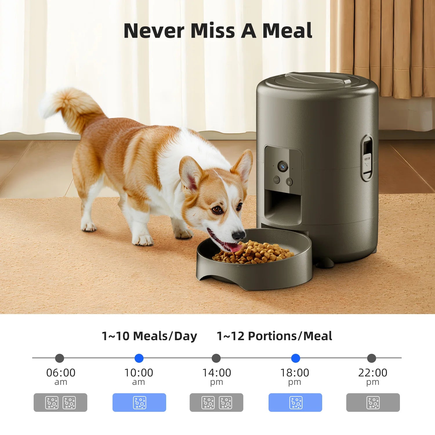 Smart Pet Feeder with Camera/WiFi