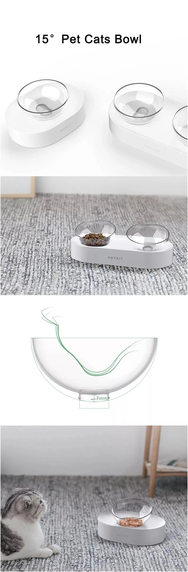 Adjustable Pet Feeding Dishes