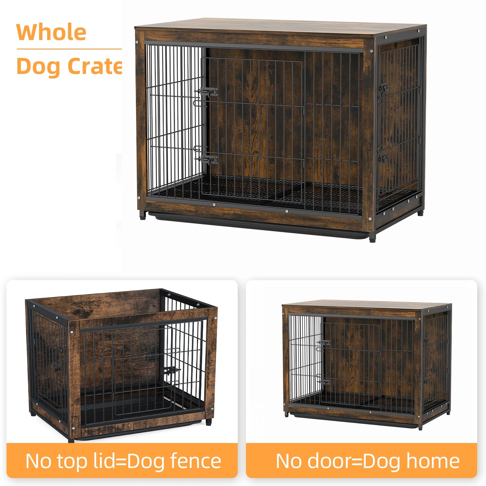 Dog Cage Table Pet Kennel