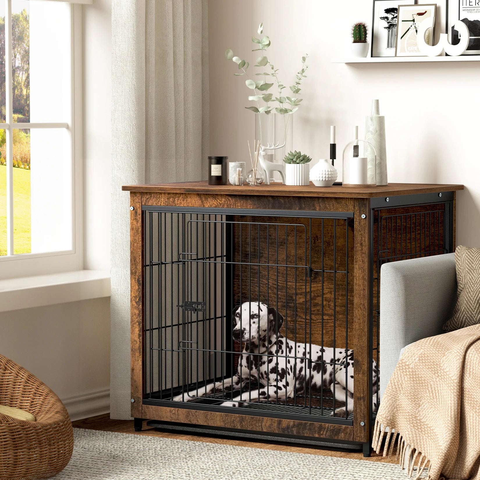 Dog Cage Table Pet Kennel