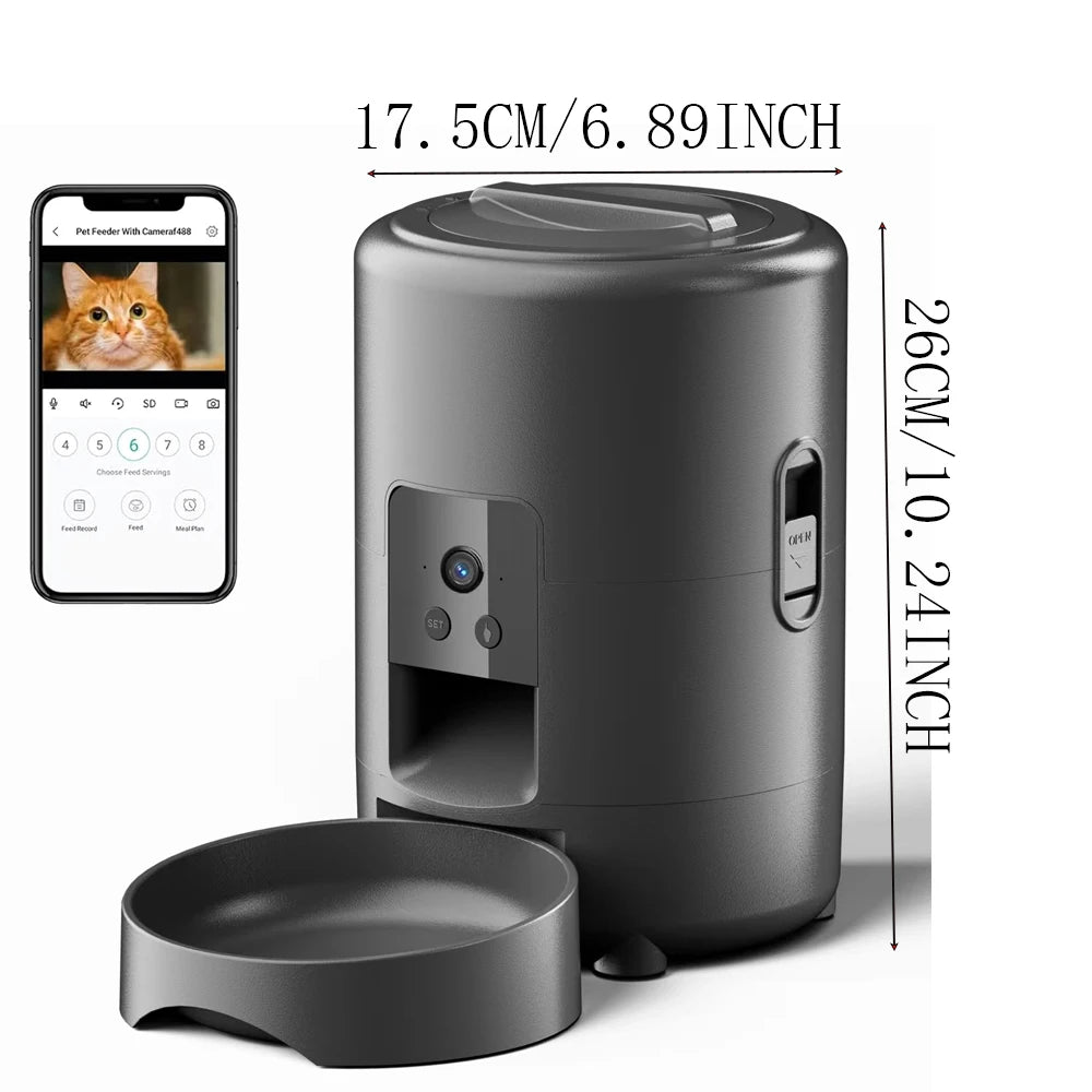 Smart Pet Feeder with Camera/WiFi