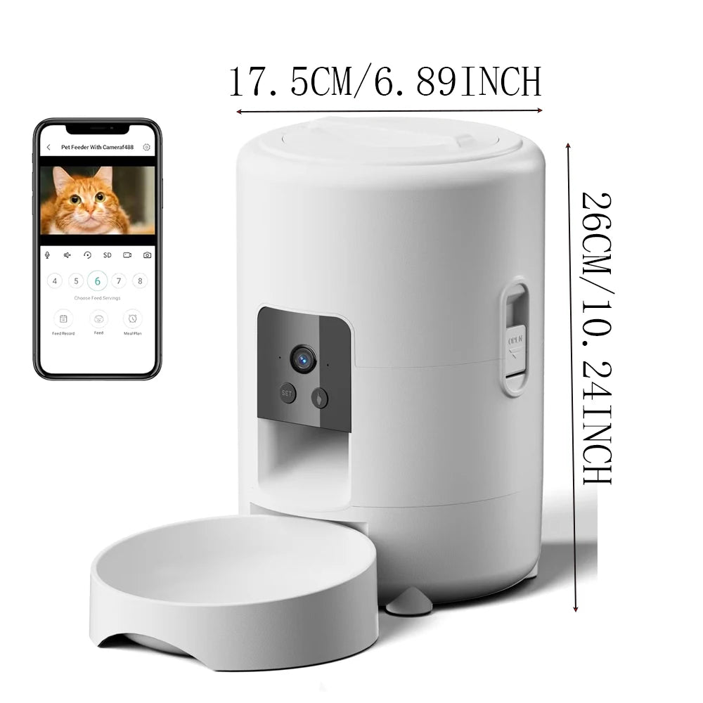 Smart Pet Feeder with Camera/WiFi