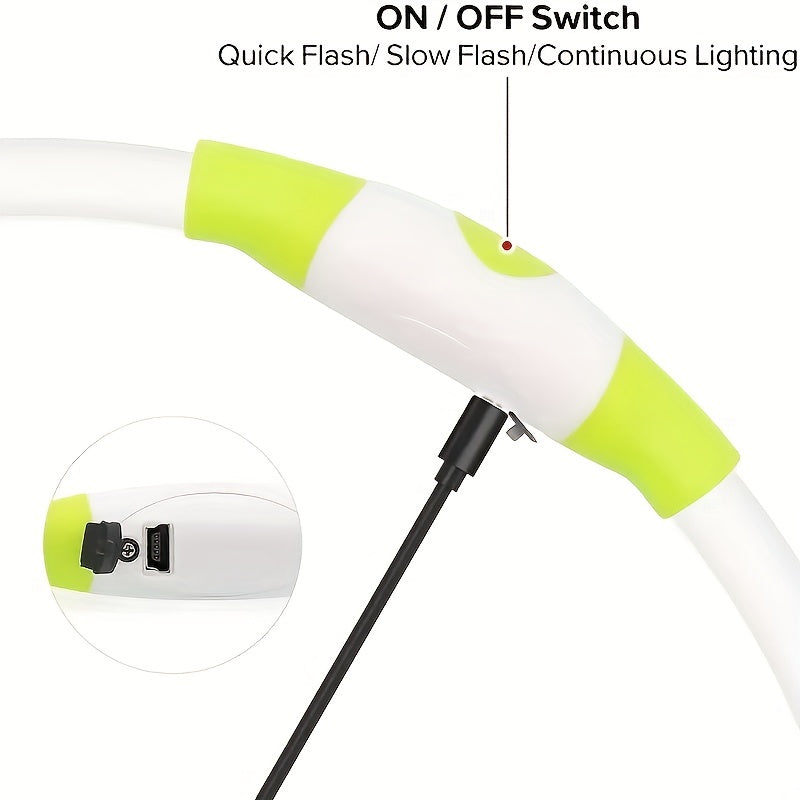 USB Rechargeable LED Dog Collar